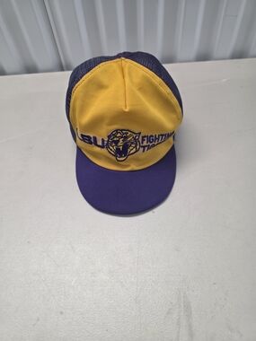 LSU Fighting Tigers Hat Cap. Missing Button On Top